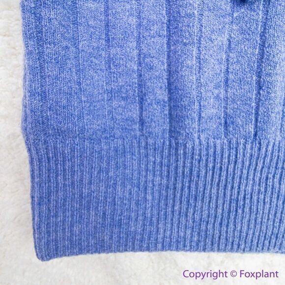 NEW Madewell Donegal dowden Henley Sweater in‎ Coziest Yarn, blue, 2X - Picture 9 of 16